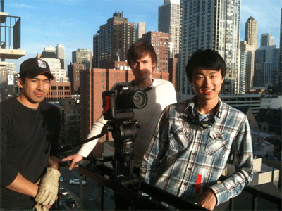 camera and lighting crew